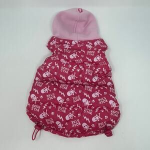 pink ROCK STAR Hoodie Jacket Dog size Small